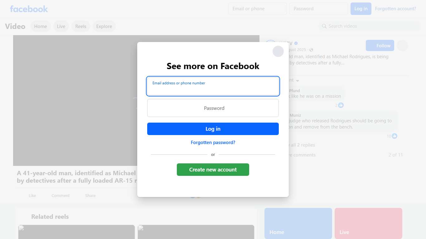 A 41-year-old man, identified as Michael Rodrigues, is being interviewed by detectives after a fully loaded AR-15 rifle and multiple knives were found inside of a rental car at Palm Beach International Airport, the Palm Beach County Sheriff's Office said. PBSO said on Tuesday at around 7:10 a.m., Airport Operations personnel notified deputies of a suspicious man outside of a dark-colored vehicle parked within a restricted parking area at the airport. WPTV's Michael Hoffman is live from the Palm 